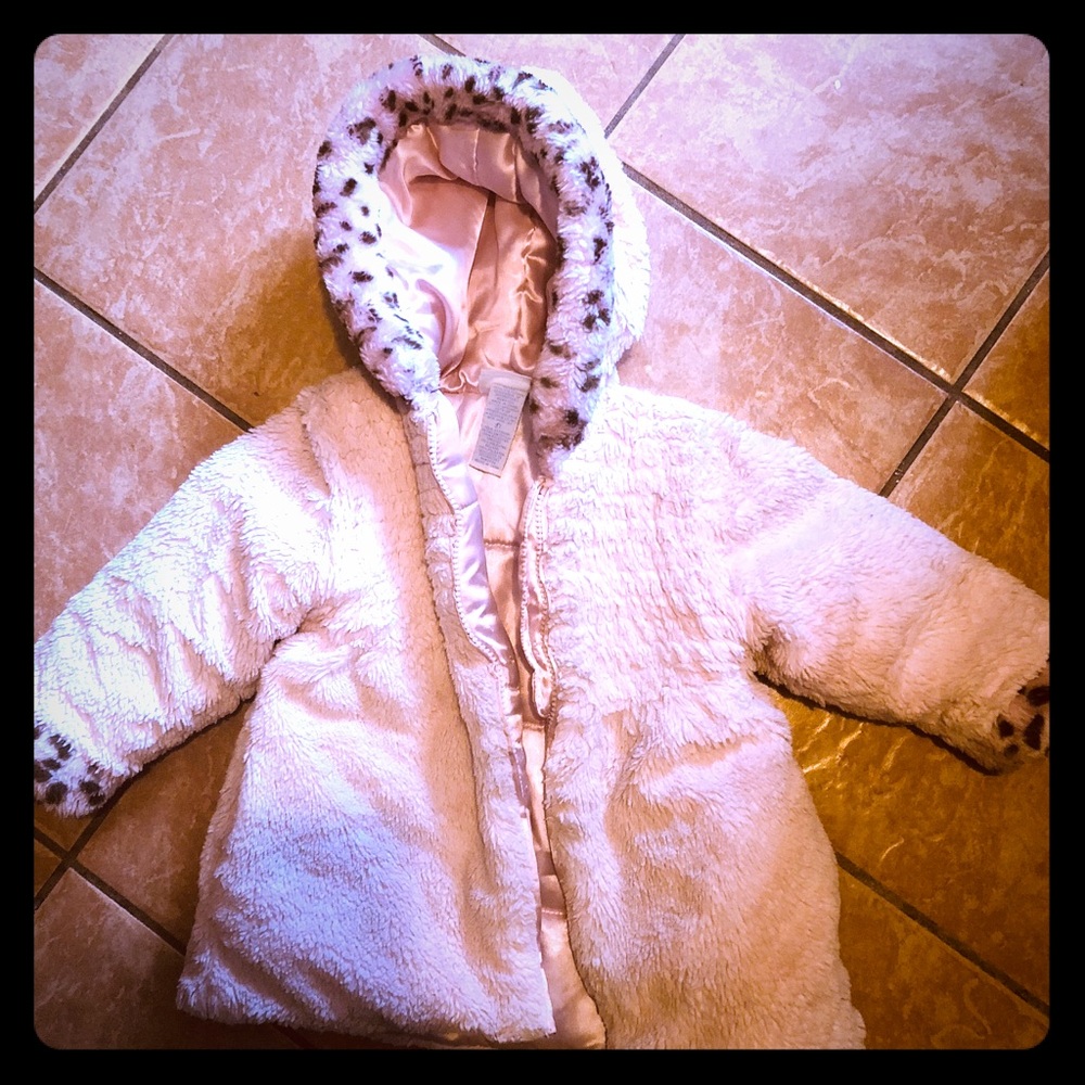 Girls Fur winter coat size 3t ... ready to ship
